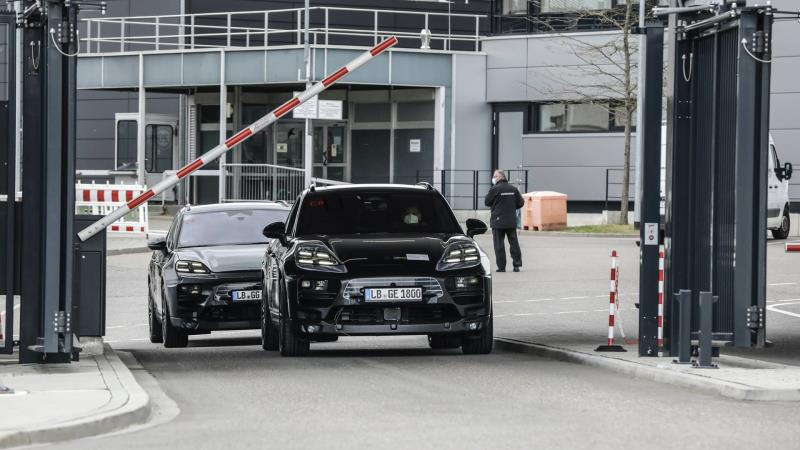 Porsche begins on-road development testing for the future all-electric Macan