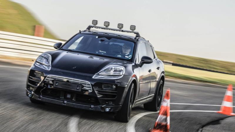 Porsche begins on-road development testing for the future all-electric Macan