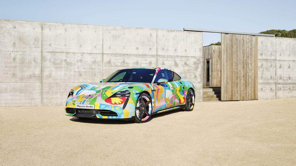 Porsche Cars Australia commissions 'digital Taycan art car' for a good cause