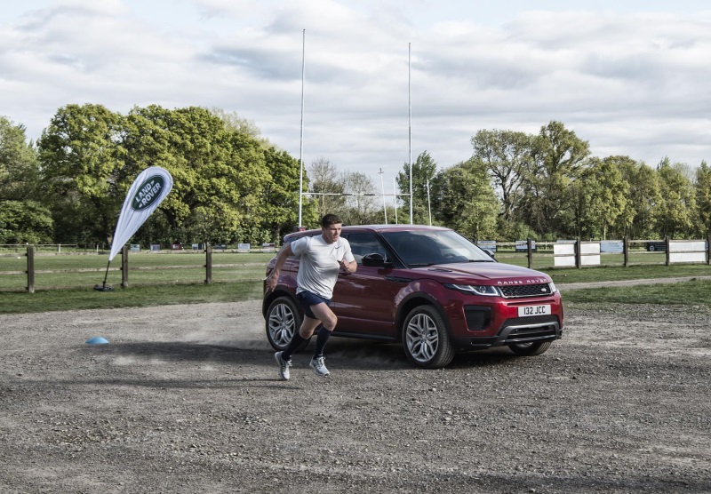 Man Versus Machine: New High Performance Range Rover Evoque Goes Head-To-Head With Owen Farrell