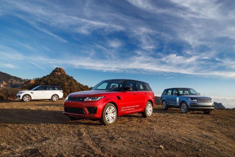 Range Rover And Range Rover Sport Plug-In Hybrid Prototypes Off-Road At 2017 Los Angeles Auto Show