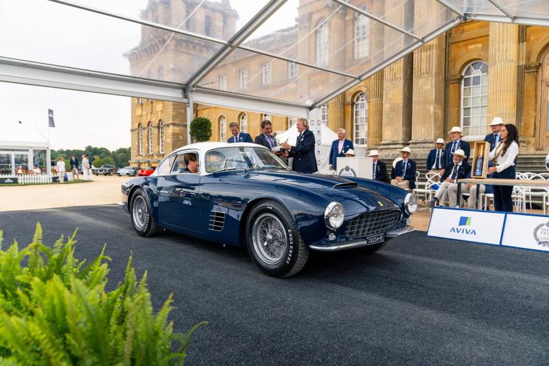 1956 Ferrari 250 GT TdF Berlinetta by Zagato wins best of show at Salon Privé Concours d'Elégance presented by Aviva