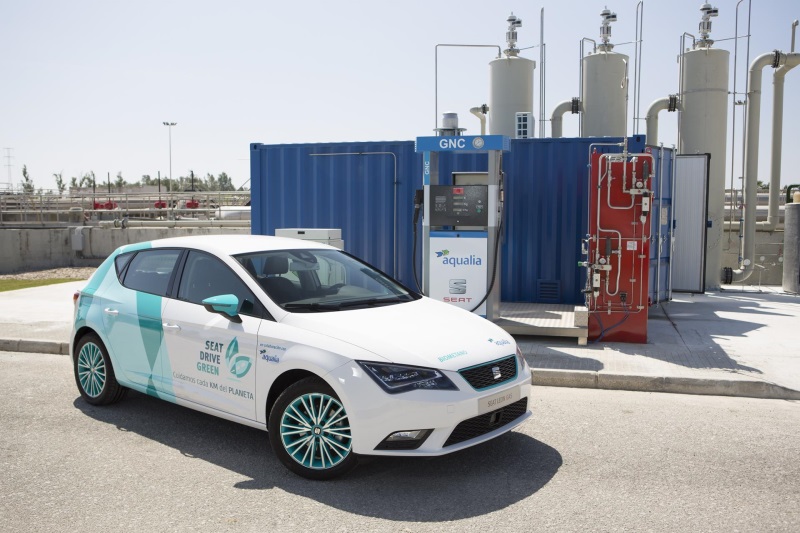SEAT AND AQUALIA CREATE THE FIRST 100% SPANISH ALTERNATIVE FUEL FROM WASTE WATER