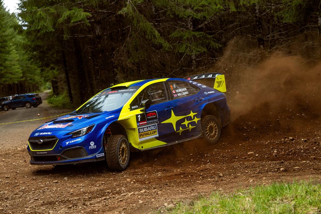 Semenuk and Williams overcome weather, wildlife as Subaru Motorsports wins again at Olympus Rally