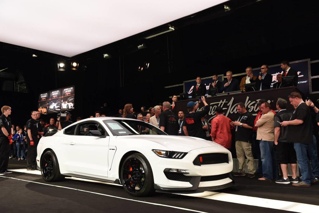 Rare 2015 Ford Shelby Mustang GT350R Sells At Barrett-Jackson To Benefit Petersen Automotive Museum