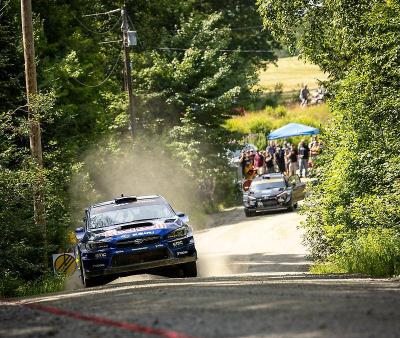 Subaru and Brandon Semenuk win New England Forest Rally with thrilling last-stage finish