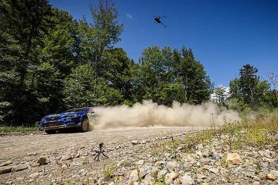 Subaru and Brandon Semenuk win New England Forest Rally with thrilling last-stage finish