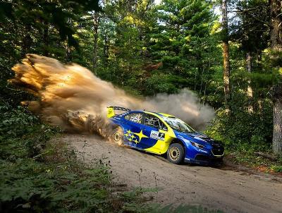 All-new Subaru WRX rally car wins debut at 2023 Ojibwe Forests Rally