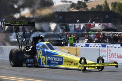 Pruett Takes Tony Stewart Racing Dodge//SRT Top Fuel Dragster to No. 1 Qualifier and Quarterfinal Appearance at Sonoma Raceway