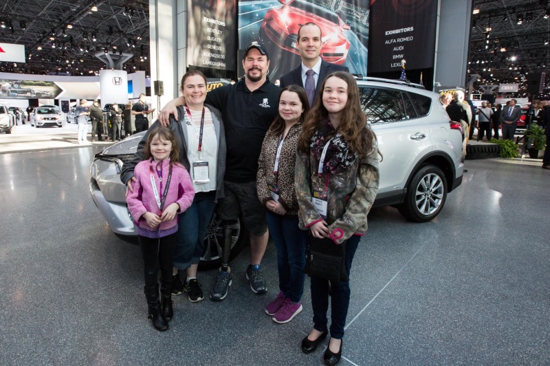 GETTING BACK UP: TOYOTA DONATES RAV4 HYBRID TO VETERAN WHO STANDS TALL
