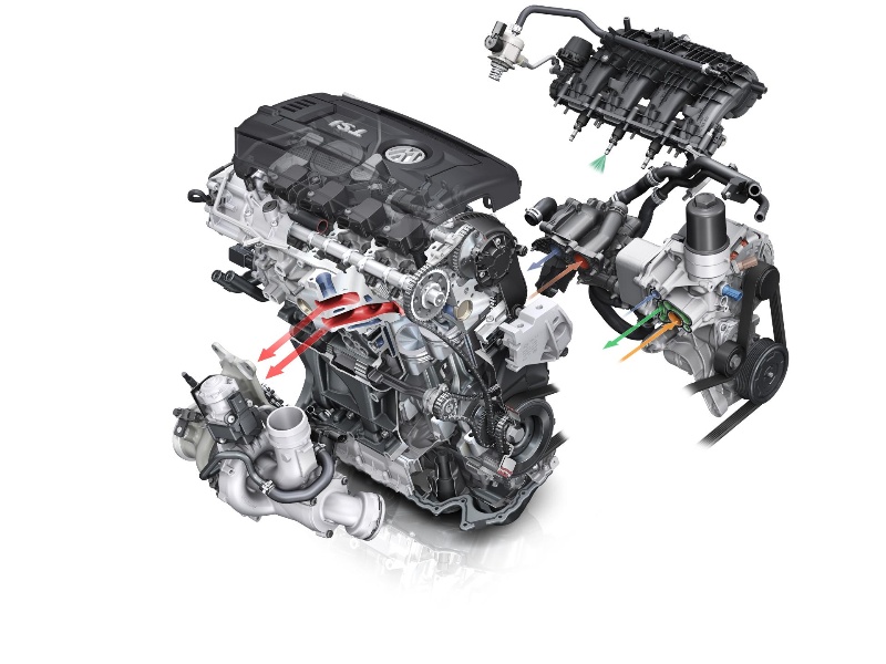 Volkswagen S All New Turbocharged 1 8 Liter Engine Named To
