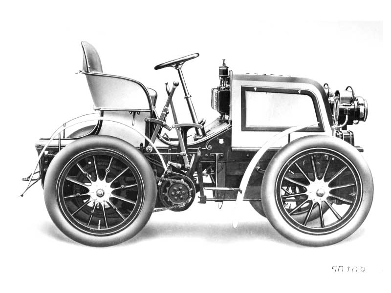 1900 Daimler 23HP La Turbie Rennwagen
