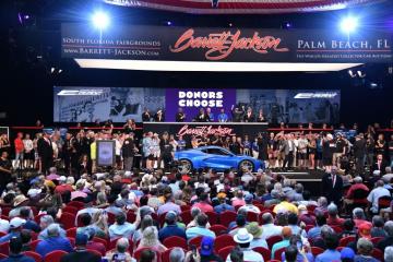 First Retail Production VIN 001 2024 Chevrolet Corvette E-Ray 3LZ Raises $1.15 Million for Charity at Barrett-Jackson's Palm Beach Auction